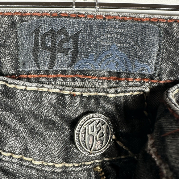 1921 Western Glove Works Jeans Womens 25 Slim Blue Distressed Denim Jeans - Picture 4 of 8